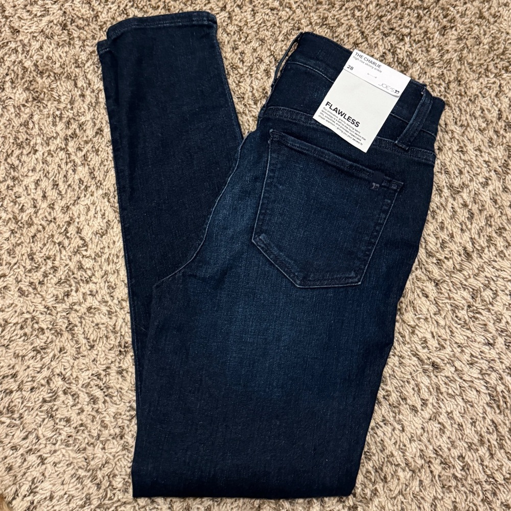 Joe's Jeans The Charlie High Rise Skinny Ankle Flawless Evening Wash 28 NWT $188